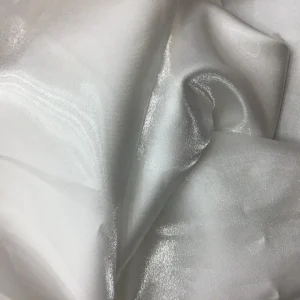 Liquid satin fabric in ivory or white